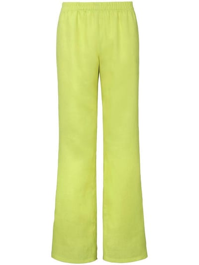 Broek 100% linnen Van Peter Hahn groen