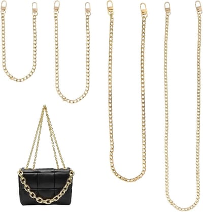 Verstelbare Gouden Schouderband voor Handtassen - Ideaal voor DIY Tassen, Vervangende Ketting en Mode Accessoire van 40 tot 120 cm