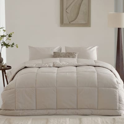 Walra | Dekbed zonder overtrek Natural Haze - 140x200cm - 100% percale katoen - Wasbaar dekbed - 4 seizoenen - Bedrukt dekbed - Hoesloos Dekbed