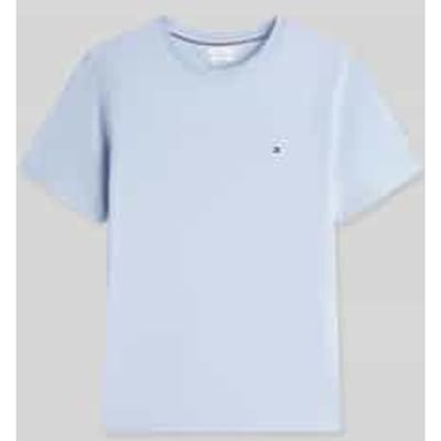 Tommy Hilfiger Flag Embroidery T-shirt Sky Blue Größe: XXL | Basic T-Shirts Outlet | Herren | Blau