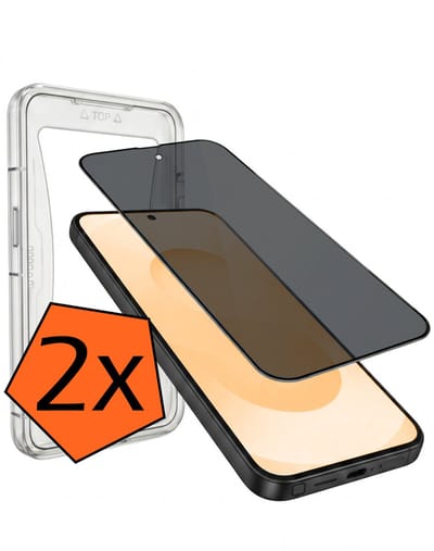Screenprotector - 2 Stuks - Geschikt voor Samsung Galaxy S25 Ultra - Met Installatie Kit - Privacy Filter - Flexibel Glas - Beschermglas - Tempered Glass - Screen Protector