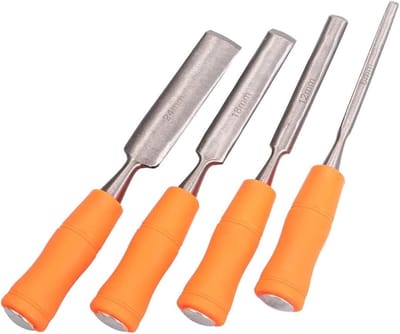 Houtbeitel Set - Timmerbeitels Snijwerk - Houtbewerking Precisie - Ergonomische Houten Handgrepen - 6 12 18 24 Mm - Niet Gespecificeerd