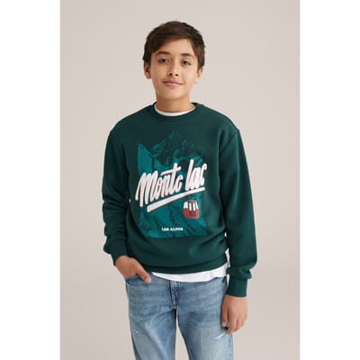 We Fashion Sweater Dark Green Size: 134/140 | Sweaters and Cardigans Outlet | Unisex | Groen