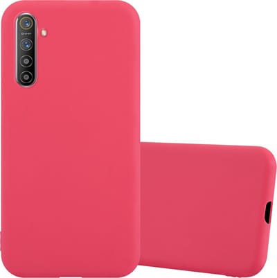 Cadorabo Hoesje geschikt voor Realme X2 / XT / Oppo K5 in CANDY ROOD - Beschermhoes gemaakt van flexibel TPU silicone Case Cover