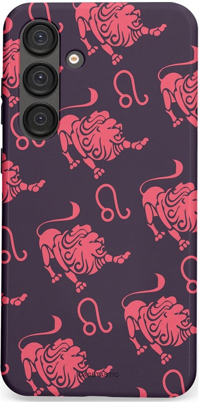 Casetastic Hoesje Geschikt voor Samsung S25 Plus - Stijlvolle Beschermende Duo-layer Case - Zodiak leeuw
