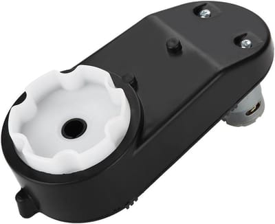 Elektromotor met versnelling - Aandrijfmotor - Kinderauto aandrijven - Metalen tandwiel - 165 cm - Zilverkleurig