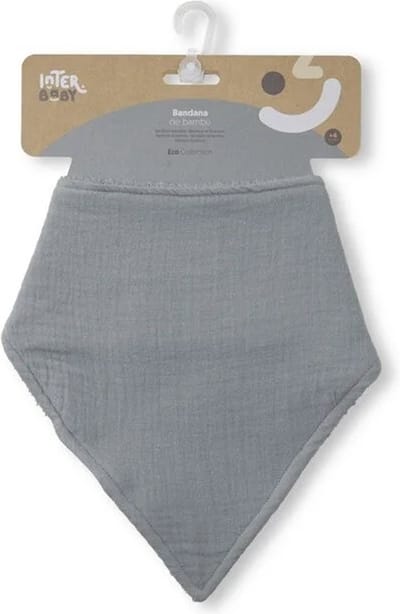 Zeverslab - met fleece - bandana - kwijlslab - slabber - grijs