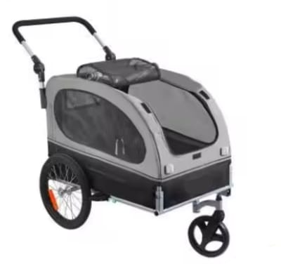 RM Store® - Hond Fietsaanhangwagen - Opvouwbare Fietsaanhangwagen - Inclusief Reflectoren - Met Wielen - Max. 40 KG