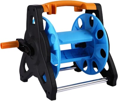 Tuinslang Opberger - Slanghaspel Houder - Tuin Onderhoud - Verplaatsbare Wielen - 32 cm - Meerkleurig