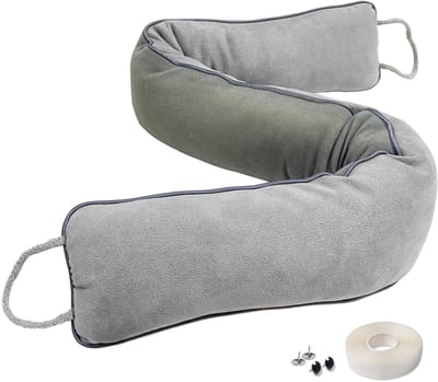 Dailygoods- Tochtstopper 98 cm - Windbescherming - Insectenbescherming - Wasbaar - Polyestervezelkatoen - Eenvoudig op te hangen - Deurafdichting