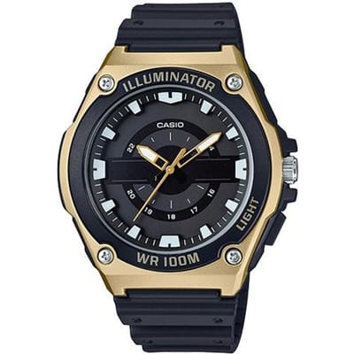 Casio Jeugdserie Rond Driewijzer Mode Zakelijk Trendy Casual Retro Veelzijdig Eenvoudig Klassiek Waterdicht Kwarts Uurwerk Hars Band MWC-100H-9A Brown Watch Case black