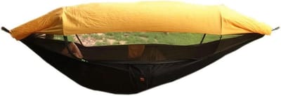 Kampeerhangmat - Dubbele hangmat - Buiten ontspannen - Met muggennet - 290x140cm - Multicolor