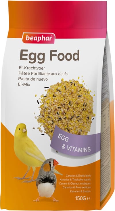 6x Beaphar Ei-krachtvoer Kanaries & Tropische Vogels 150 Gr