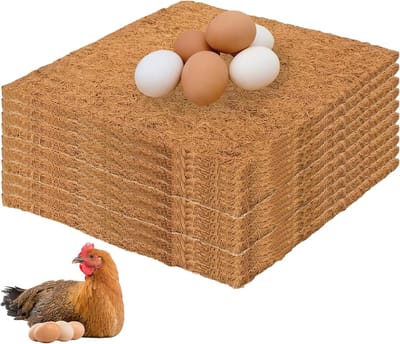Set van 10 Herbruikbare Nesten voor Kippen - 30 x 30 cm Nestmatten voor Eieren, Kippenhok en Comfortabele Legplek