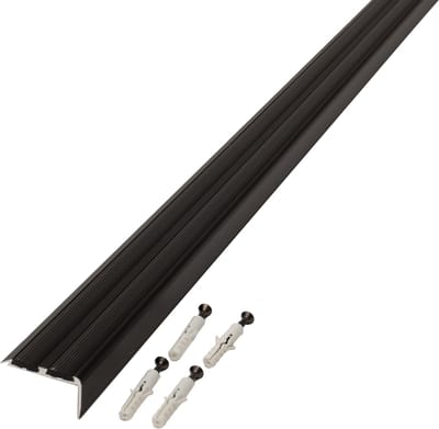 Trapneusprofiel zwart 1200x36x20 mm