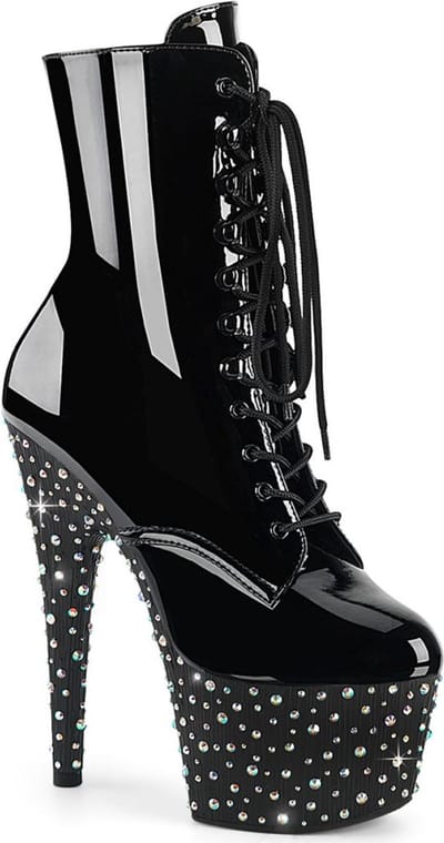 Pleaser - STARDANCE-1020 Plateau Laarzen - US 6 - 36 Shoes - Zwart