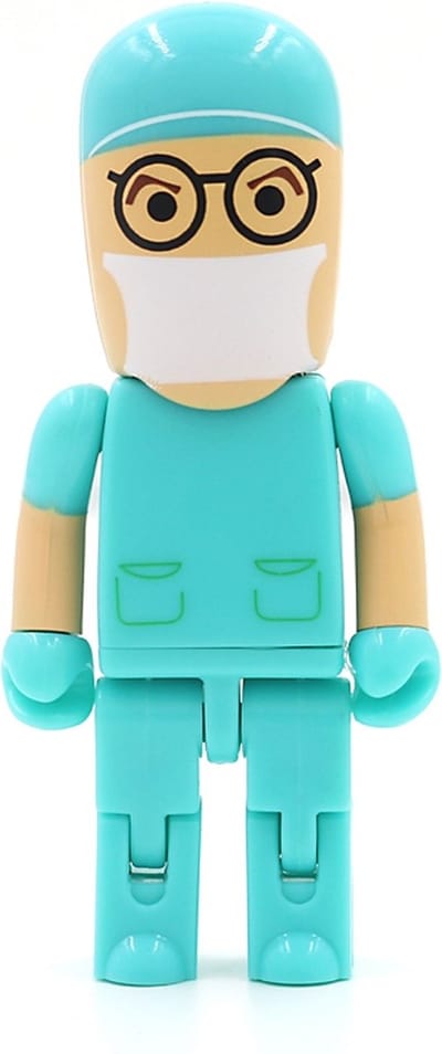 Ulticool USB stick Dokter 32 GB - verpleegkundige - verpleegster geneeskunde nurse anatomie zuster zorg ziekenhuis beterschap - grappige gadgets