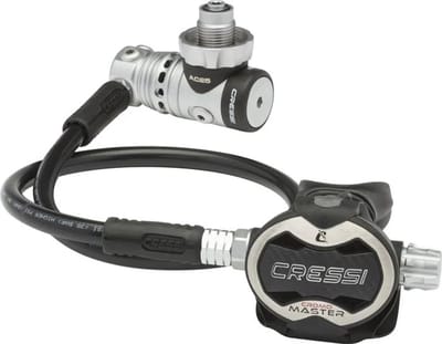 Cressi Master Cromo Ac25m Din Regelaarset Zwart,Grijs