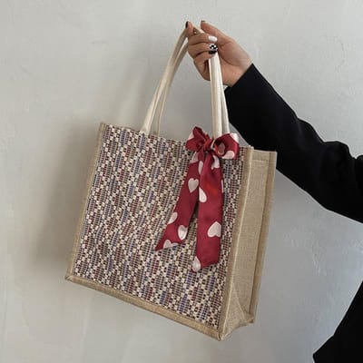 Handheld Canvas Tote Bag met Grote Capaciteit voor Vrouwen Nieuwe Stijl Studenten Klas Schoudertas Modieuze Commuting Mama Tas gray