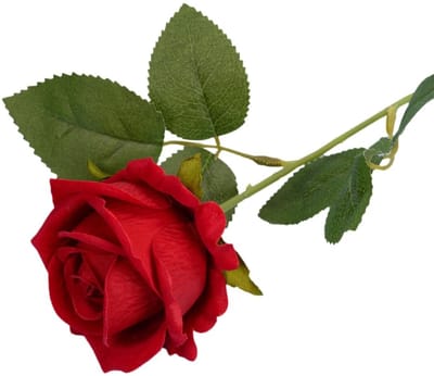 Cosensi- Kunstbloemen 51 cm - Kunstrozen - Bruidsboeket - Feestdecoratie - Woondecoratie - Realistische bloemen - 5 stuks - Neprozen