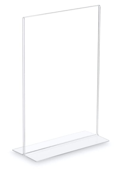 5 x CRYSTAL DISPLAY T-STANDAARD - A4 - Folderhouder - 5 stuks in één set