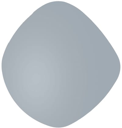 Present Time Spiegel Organic Round - Grijs - 40x40 cm - Modern
