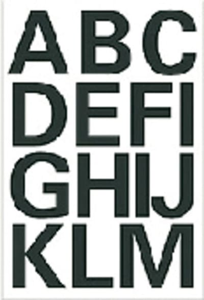 Etiket herma 4167 25mm letters a-z zwart | 10 stuks