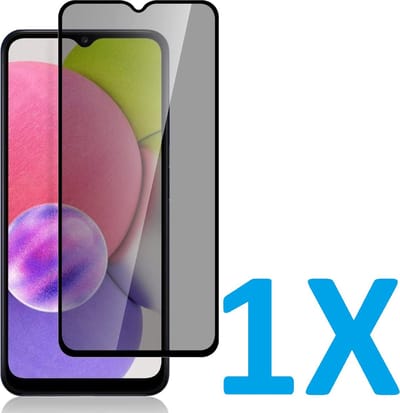 Screenprotector Glas - Privacy Tempered Glass Screen Protector Anti-Spy Geschikt voor: Samsung Galaxy A12 5G - 1x