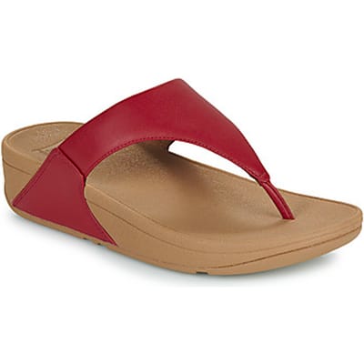 FitFlop Fitflop™ lulu leather teenslippers – bunt berry leren comfort slippers