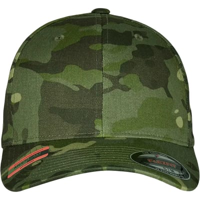 Urban Classics Flexfit pet -S/M- Multicam® Groen