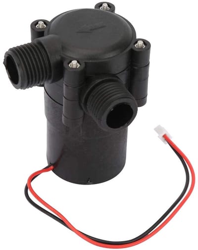 Water Turbine Generator - Micro Generator - Slimme Kranen Aandrijven - Dubbele Koppeling - 3.5 Watt - Zwart