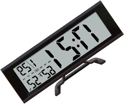 Digitale Wekker - Smart Display - Omgeving Monitoren - Aanraakscherm Bediening - 190 x 27 x 85 mm - Zwart