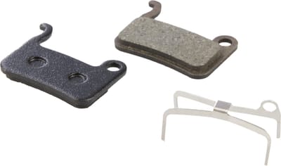 Remblokken set van 2 stuks voor o.a. Shimano Altus/Alivio/Deore /Tektro - inclusief schijfremblokveer - Zwart