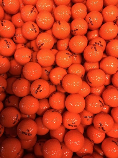 Nieuwe H2 XL Golfballen Oranje 25stuks