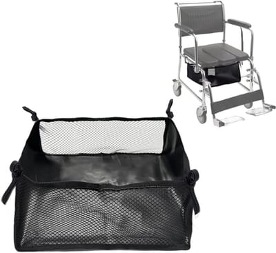 Kinderwagentas - 1 Stuk - Stroller Storage Basket - Ondersteuning Voor Stroller - 35 X 31 X 15 Cm - Opbergtas - Universele Netwerk Organizer - Accessoires - Geschikt Voor Gebruik Onder Rolstoelzittingen - Zwart
