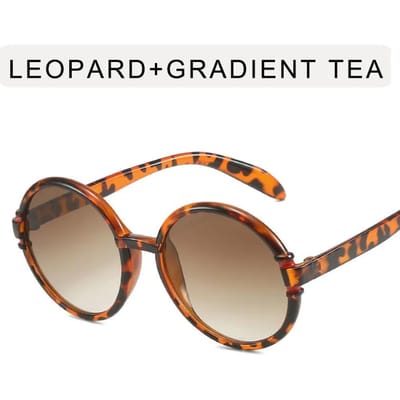 Luxe Designer Ronde Zonnebrillen voor Dames Heren Vintage Mode Zonnebrillen Trendy Punk Oversized Groot Frame Tinten