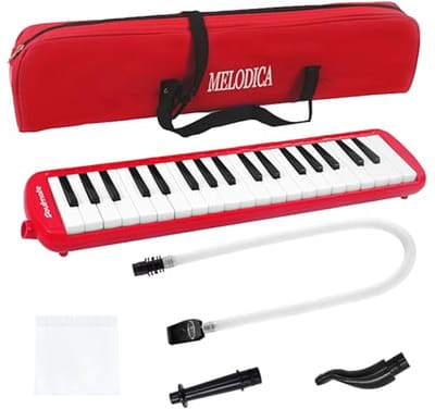 Melodica voor kinderen met 37 toetsen en accessoires
