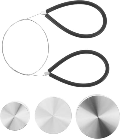 Keramiek Draaischijven Set - Klei Afwerkingswielen - Pottenbakken en Modelleren - Drie Maten Inclusief - 30 38 45 mm - Zilver