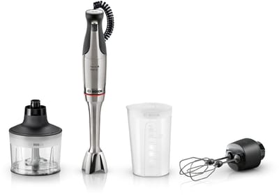 Bosch MSM8M934 ErgoMaster Serie 8 - Staafmixer 1500W – RVS - Inclusief maatbeker, hakmolen & garde