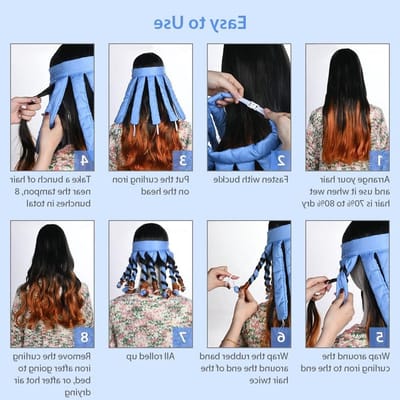 Heatless Curling Rod met Octopus Design - Zachte Zijde Haarrollers voor Golven, Ideaal voor Lang en Middellang Haar, Perfect voor DIY Haarstyling en Slaapgebruik