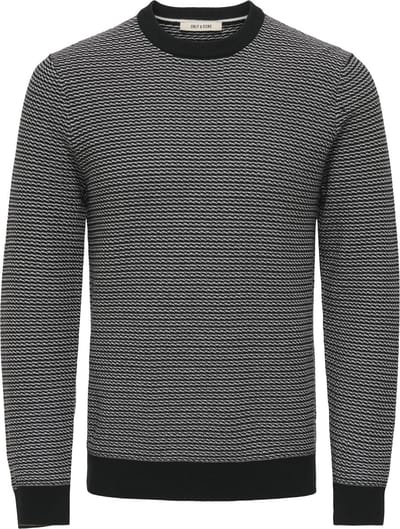 ONLY&SONS - ONSMIGUEL REG 12 STRUCTURE CREW KNIT - Heren - Gebreide truien