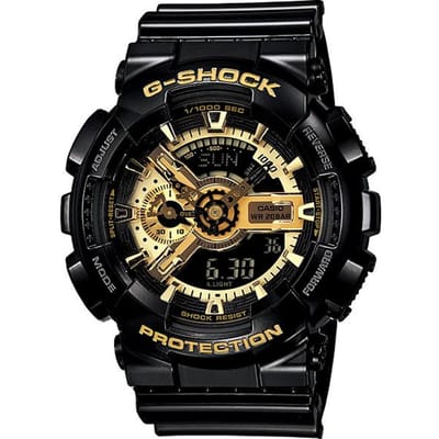 Casio G-SHOCK Heren Hars 200M Waterbestendig Digitaal Schokbestendig Kwarts Horloge GA-110GB-1A zwart