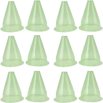 12 Stuks Tuinklokken Plastic Multifunctionele Plantenhoezen Beschermers Koepelklok Transparante Pot beige