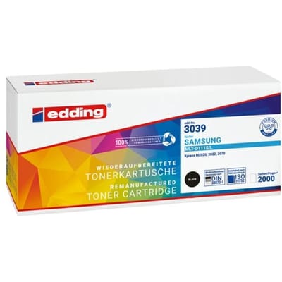 Toner vervangt Samsung MLT-D111S Compatibel Zwart 1500 bladzijden edding 3039 18-3039