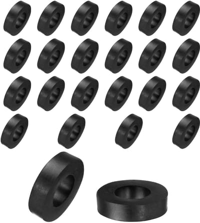 Dailygoods- Afstandhouders 24 Stuks - Rubber - 20 mm Buitendiameter - 10 mm Binnendiameter - 5 mm Hoogte - Anti-vibratie Pads - Geluidsabsorberend - Trillingsisolatoren