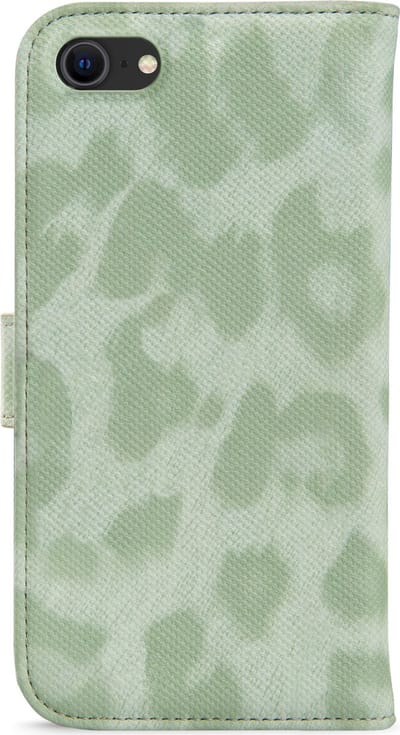 My Style Telefoonhoesje geschikt voor Apple iPhone 6 Hoesje | My Style Flex Wallet Bookcase Portemonnee | Pasjeshouder voor 3 Pasjes | Telefoonhoesje voor Pinpas / OV Kaart / Rijbewijs - Green Leopard | Groen
