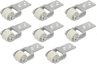 Dailygoods- Geleidingswiel 8 stuks - Schuifdeurwiel - Zwenkwiel - Meubelwiel - Nylon - Robuust en waterdicht