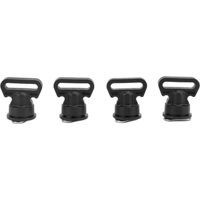 4 STUKS Railmontage Sjorpunten Marine Nylon Touw Bevestigingsmiddelen voor Motorboot Opblaasboot Kajak black