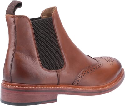 Cotswold Siddington Leren Bruine Herenlaarzen