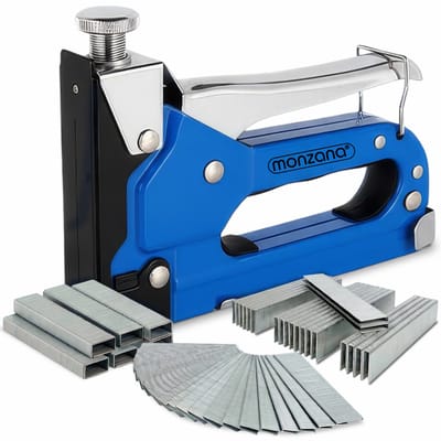 Monzana Nietmachine 3in1 – Incl. 1500 stuks Nieten & Spijkers - Blauw